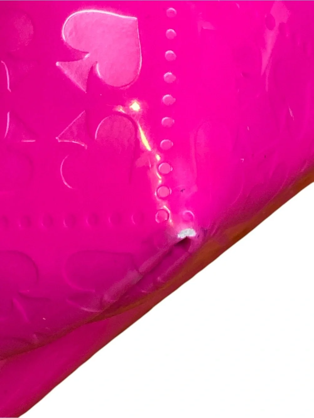 Kate Spade Pink Embossed Patent Leather Tote Shoulder bag